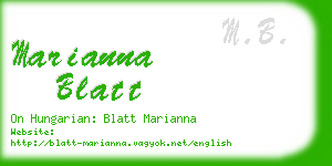 marianna blatt business card